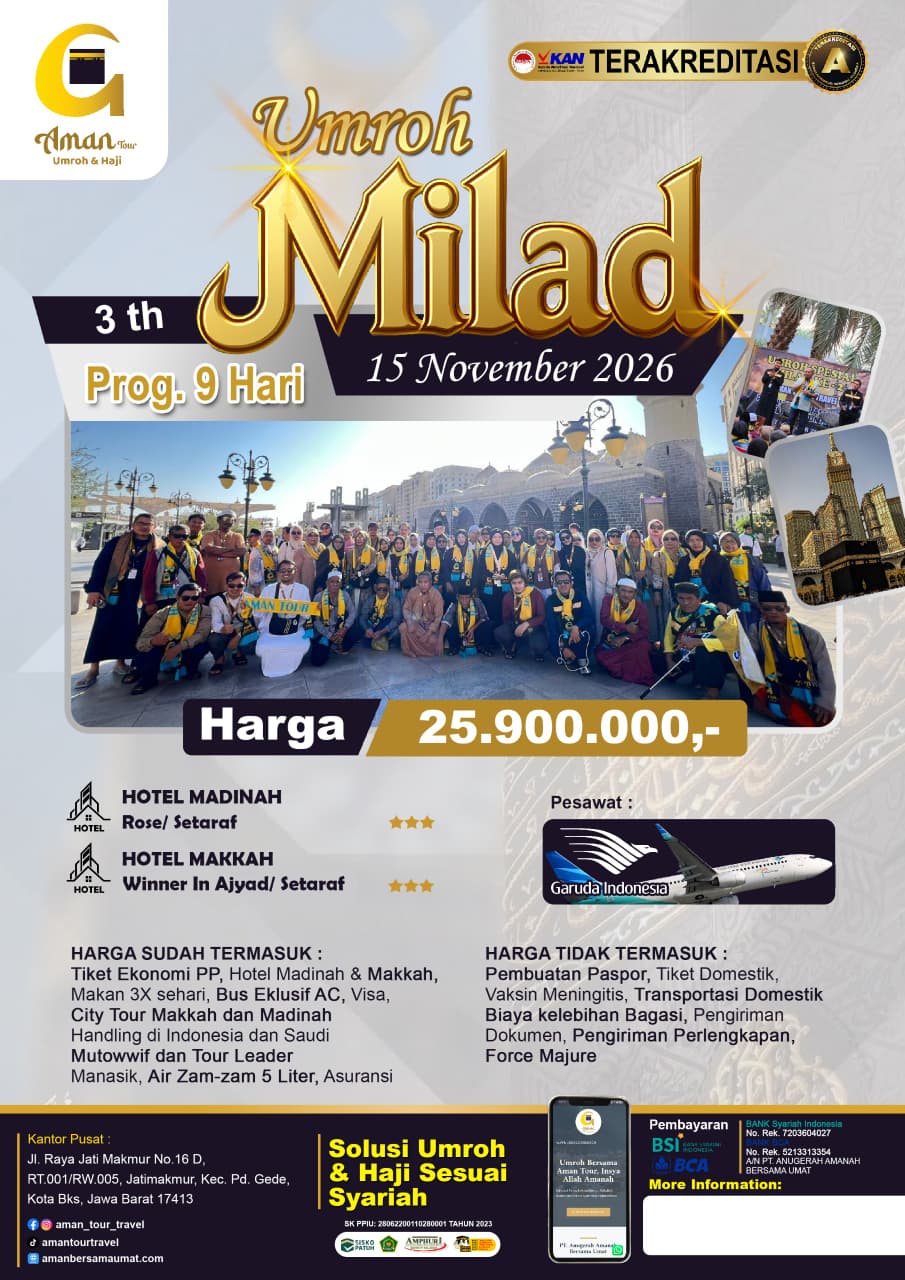 Umroh MILAD 9hr